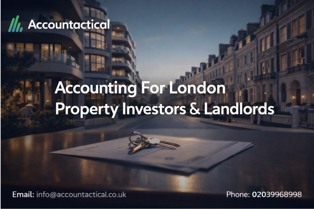 Accounting for London property investors and landlords with Accountactical property tax and accounting services